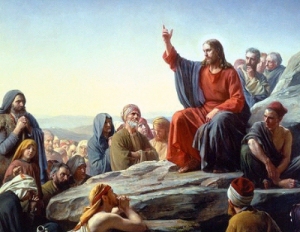 Jesus teaching mount